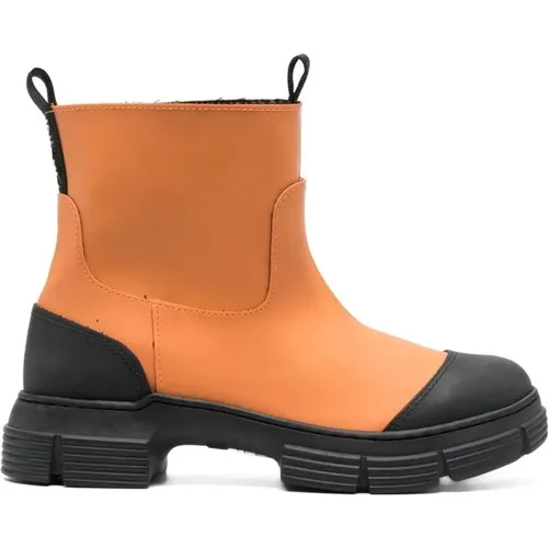 Boots Beige , female, Sizes: 3 UK, 7 UK, 8 UK, 5 UK, 2 UK - Ganni - Modalova