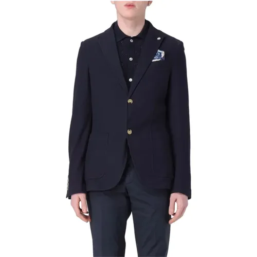 Cotton Suit Jacket , male, Sizes: L, S - Manuel Ritz - Modalova