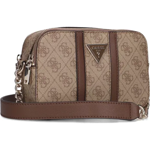 Braune Kamera Crossbody Schultertasche - Guess - Modalova