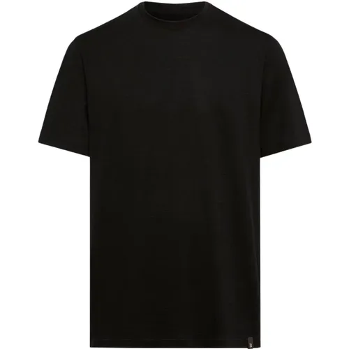 Tencel-Wollmischung T-Shirt , Herren, Größe: S - Boggi Milano - Modalova