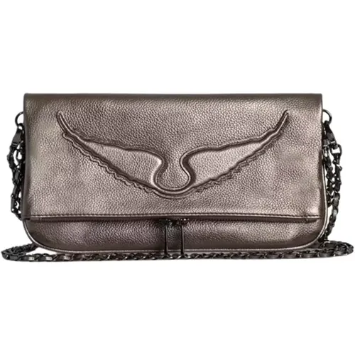 Rock Handbag with Embossed Wings , female, Sizes: ONE SIZE - Zadig & Voltaire - Modalova