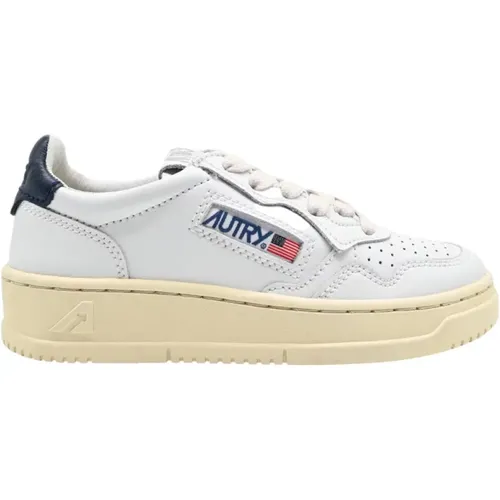 Kinder Low Leder Sneakers Weiß - Autry - Modalova