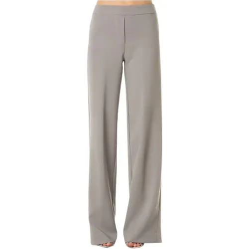 Silver Palazzo Cut Trousers , female, Sizes: S, M, L, XS - D.Exterior - Modalova