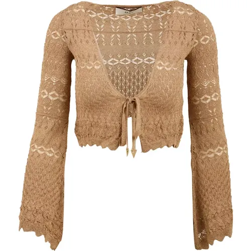 Lace Cardigan Sweater , Damen, Größe: S - Akep - Modalova