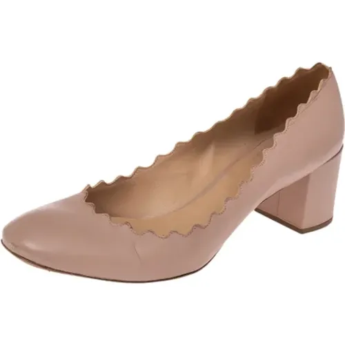 Pre-owned Leather heels , female, Sizes: 7 1/2 UK - Chloé Pre-owned - Modalova