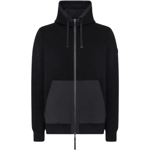 Hoodie with Zipper and Pockets , male, Sizes: L - Duno - Modalova