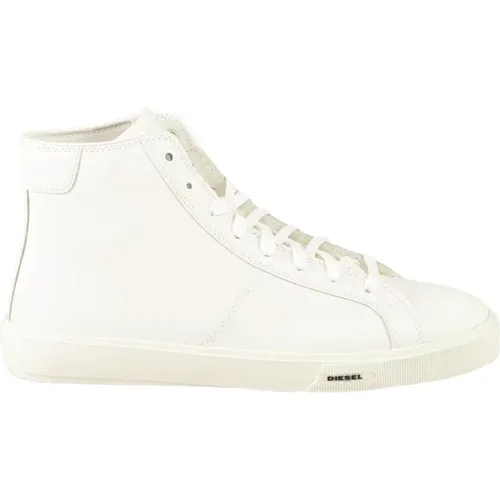 Leather Sneakers with Rubber Sole , male, Sizes: 10 UK - Diesel - Modalova