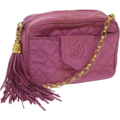 Pre-owned Satin chanel-bags , female, Sizes: ONE SIZE - Chanel Vintage - Modalova