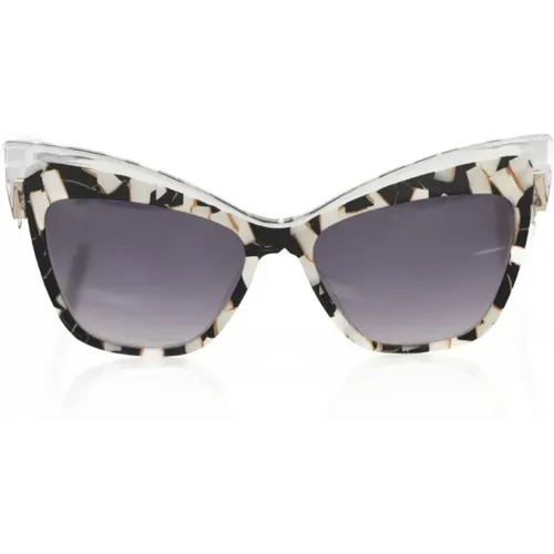 Cat Eye Sonnenbrille Schwarz Perle - Frankie Morello - Modalova