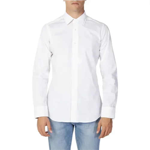 Weißes Baumwollmischhemd Langarm , Herren, Größe: 3XL - Alviero Martini 1a Classe - Modalova