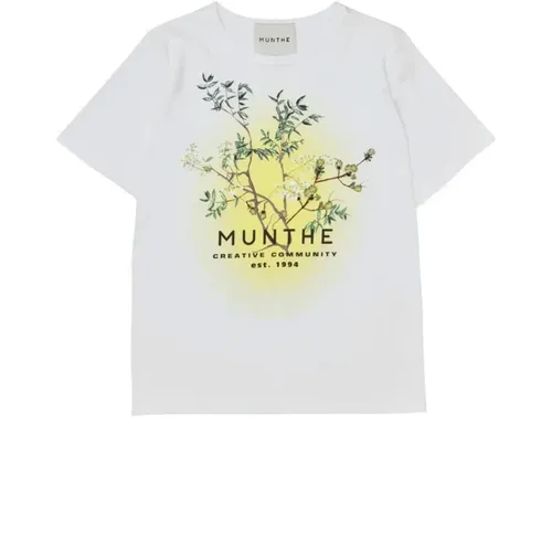 Weißes T-Shirt mit Druck Munthe - Munthe - Modalova