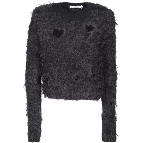 Schwarze Strickmode für Damen Aw23 , Damen, Größe: XS - Acne Studios - Modalova