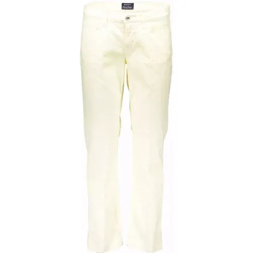 Weiße Baumwolljeans Hose Gant - Gant - Modalova