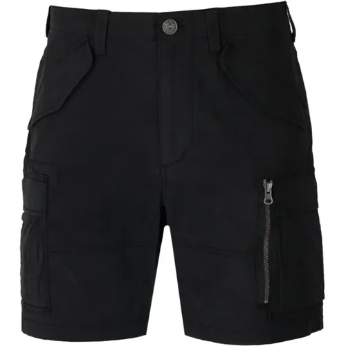 Schwarze Cargo Bermuda Shorts , Herren, Größe: S - Parajumpers - Modalova