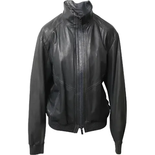 Pre-owned Leather outerwear , female, Sizes: 3XL - Armani Pre-owned - Modalova