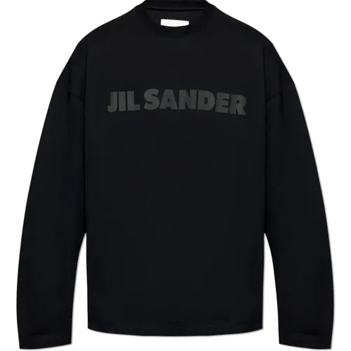 T-Shirt mit Logo , Herren, Größe: L - Jil Sander - Modalova