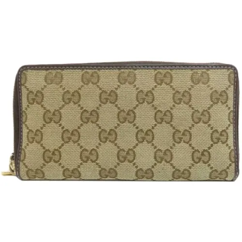 Pre-owned Canvas wallets , female, Sizes: ONE SIZE - Gucci Vintage - Modalova