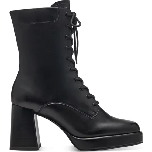 Elegante Schwarze Stiefeletten , Damen, Größe: 40 EU - tamaris - Modalova