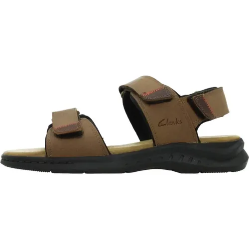 Moderne Flache Sandalen , Herren, Größe: 43 EU - Clarks - Modalova