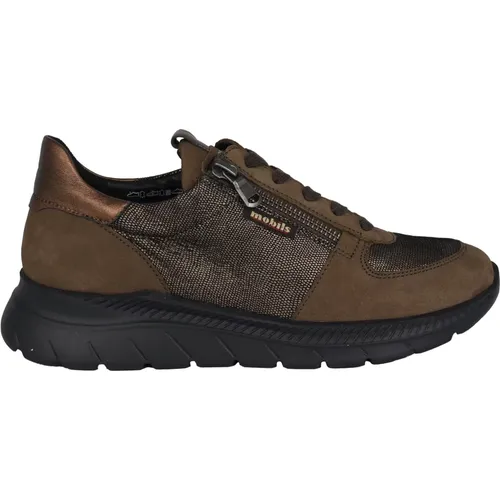 Ergonomischer Grüner Sneaker für Frauen , Damen, Größe: 38 1/2 EU - mephisto - Modalova