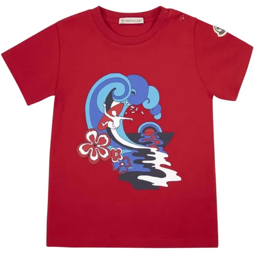 Kinder Grafik T-Shirt Moncler - Moncler - Modalova