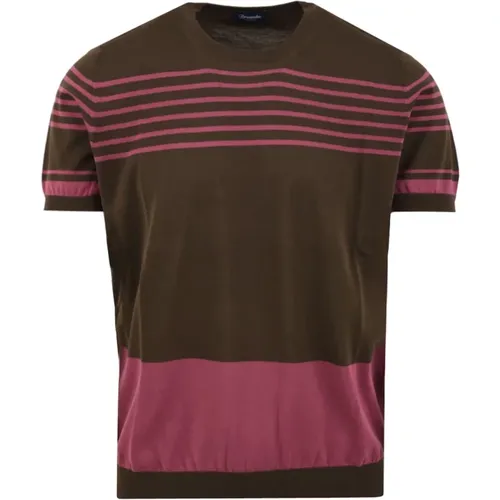 Herren T-Shirts und Polos Beige Modell D0G100R2 , Herren, Größe: M - Drumohr - Modalova