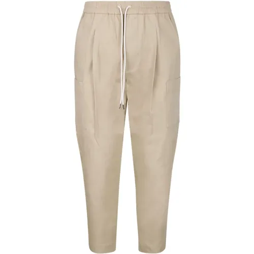 Cropped Pleated Pants , male, Sizes: L, M, S - Drole de Monsieur - Modalova