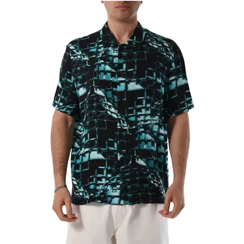 Patterned Viscose Shirt , male, Sizes: XL, S, L, M - Edwin - Modalova