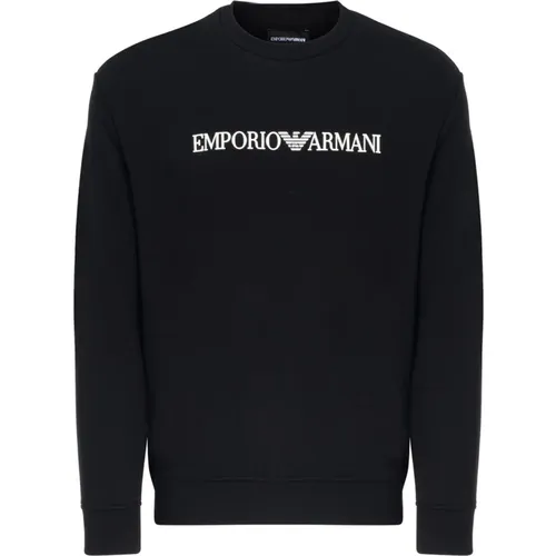 Schwarzer Sweatshirt 8N1Mr6-F009 , Herren, Größe: M - Emporio Armani - Modalova