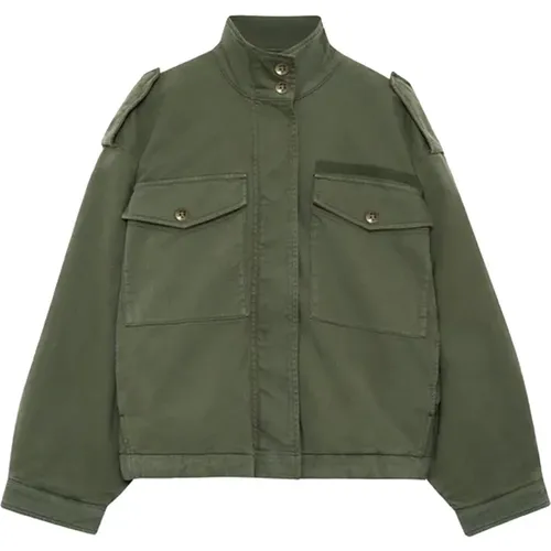 Audrey Jacket Army Oversize Style , female, Sizes: L - Anine Bing - Modalova