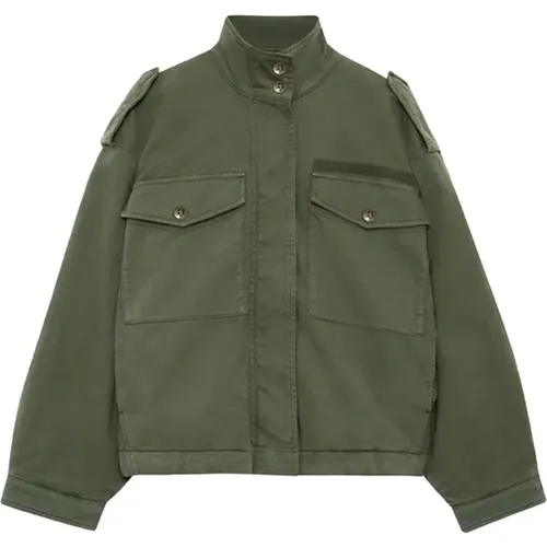 Audrey Jacket Army Oversize Style , female, Sizes: M, L, S - Anine Bing - Modalova