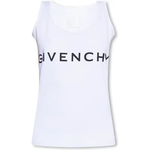 Sleeveless Top with logo , female, Sizes: XS, L, M, S - Givenchy - Modalova