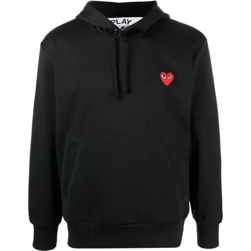 Herz Applikation Hoodie , Herren, Größe: M - Comme des Garçons Play - Modalova