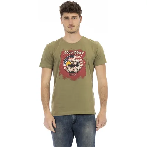 Casual T-Shirt mit Rundhalsausschnitt , Herren, Größe: L - Trussardi - Modalova