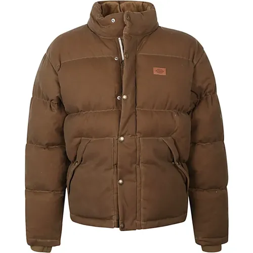 Lucas Waxed Puffer Jacket , male, Sizes: L - Dickies - Modalova