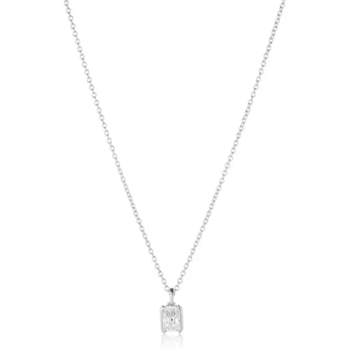 Halskette mit Smaragdschliff Zirkonia , Damen, Größe: ONE Size - Sif Jakobs Jewellery - Modalova