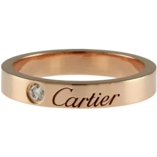 Pre-owned Rose Gold rings , female, Sizes: ONE SIZE - Cartier Vintage - Modalova