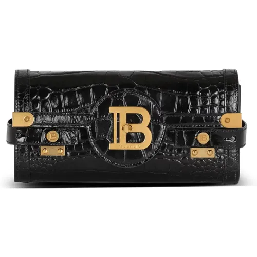 Pochette B-Buzz 23 aus Leder - Balmain - Modalova