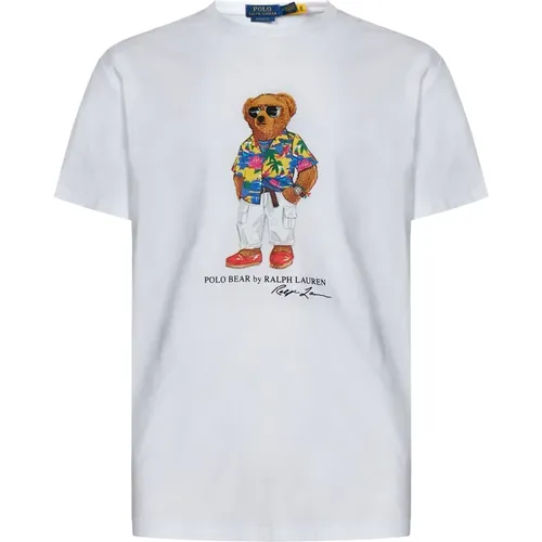 Polo Bear Graphic T-shirts and Polos , male, Sizes: S - Polo Ralph Lauren - Modalova