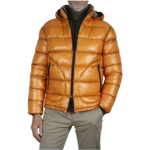 Reversible Ultra Light Down Jacket - Size 54, Color: /Green , male, Sizes: L - Herno - Modalova