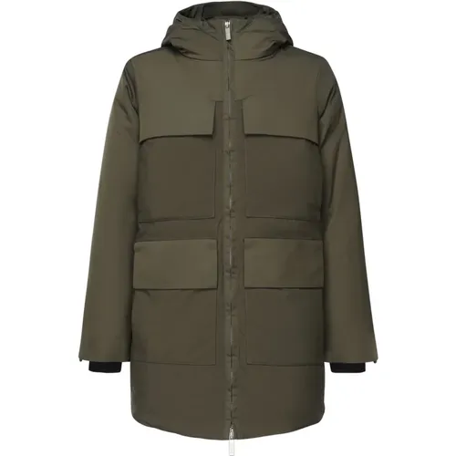 Army Nylon Parka mit Integrierter Kapuze - K-way - Modalova