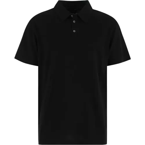 Schwarze Jersey T-Shirts und Polos , Herren, Größe: M - Roberto Collina - Modalova