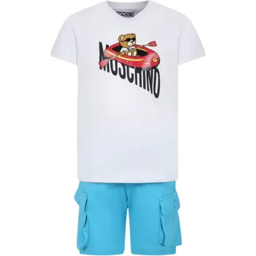 Weißes Kleid und Shorts Set - Moschino - Modalova