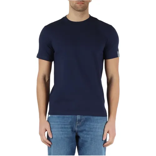 Baumwoll Logo Ärmel T-Shirt , Herren, Größe: XL - Replay - Modalova