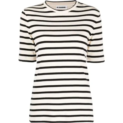 Gestreiftes Strick-T-Shirt , Damen, Größe: XS - Jil Sander - Modalova