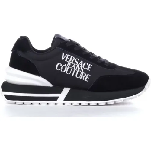 Sneakers with White Lines , male, Sizes: 10 UK - Versace Jeans Couture - Modalova
