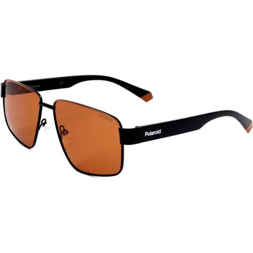 Robuste polarisierte Sonnenbrille Orange Schwarz - Polaroid - Modalova