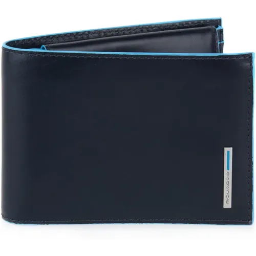 Blaue Herren Brieftasche , Herren, Größe: ONE Size - Piquadro - Modalova