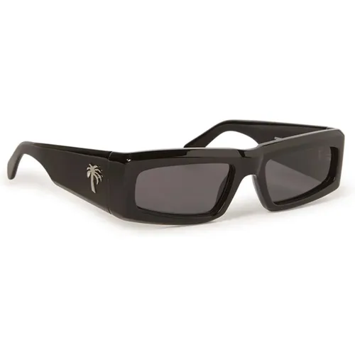Grey Cat Sunglasses , unisex, Sizes: 58 MM - Palm Angels - Modalova