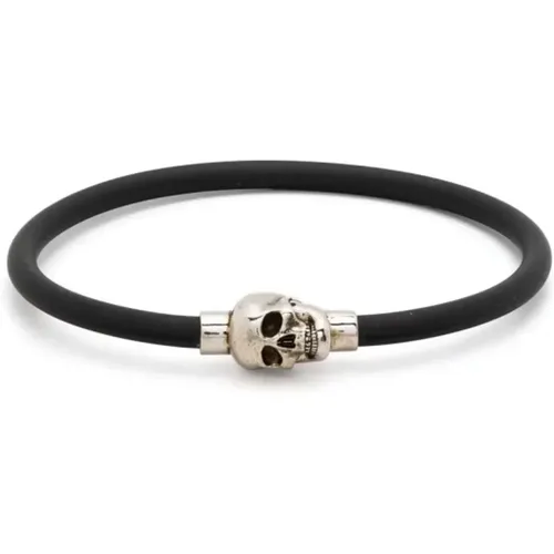 Skull Charm Cord Bracelet , male, Sizes: S - alexander mcqueen - Modalova